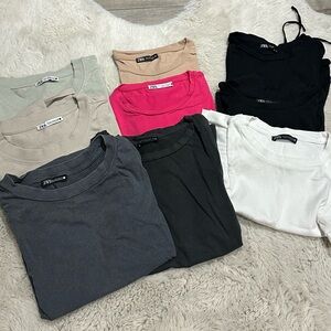 Bundle of 9 Zara Shirts